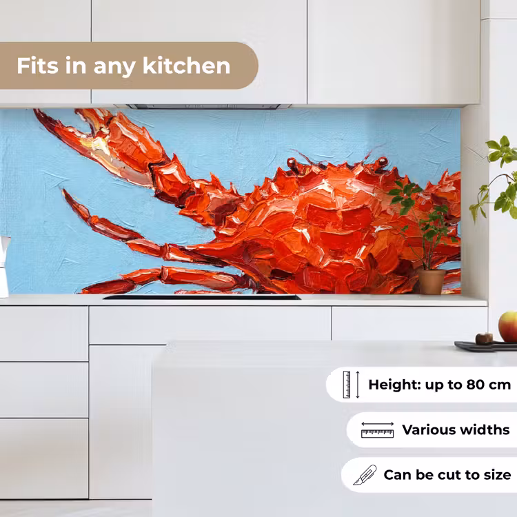 Kitchen splashback - Crab - Sea - Animals - Abstract - Red — 7