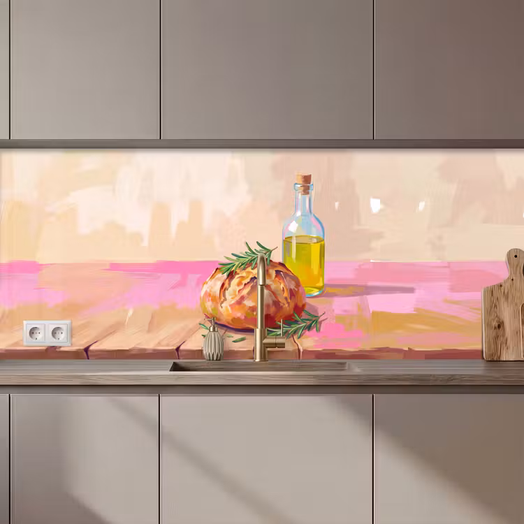 Kitchen splashback - Food - Bread - Olive Oil - Abstract - Kitchen — 1