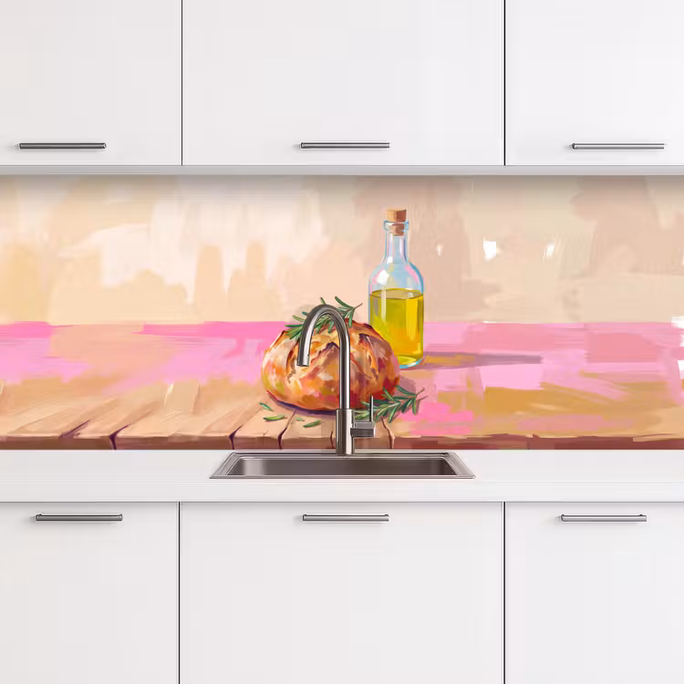 Kitchen splashback - Food - Bread - Olive Oil - Abstract - Kitchen — 4