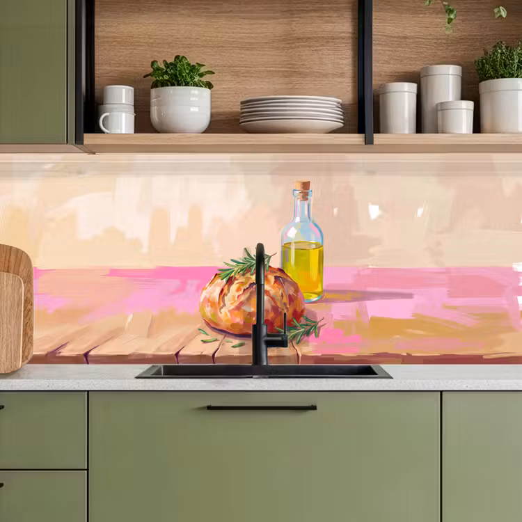 Kitchen splashback - Food - Bread - Olive Oil - Abstract - Kitchen — 8