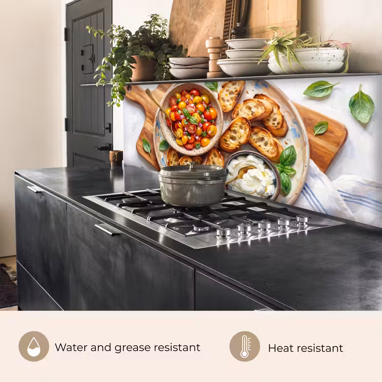 Kitchen splashback - Food - Tomato - Bread - Colorful - Kitchen — 5