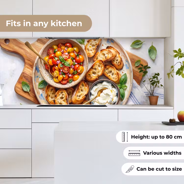 Kitchen splashback - Food - Tomato - Bread - Colorful - Kitchen — 7