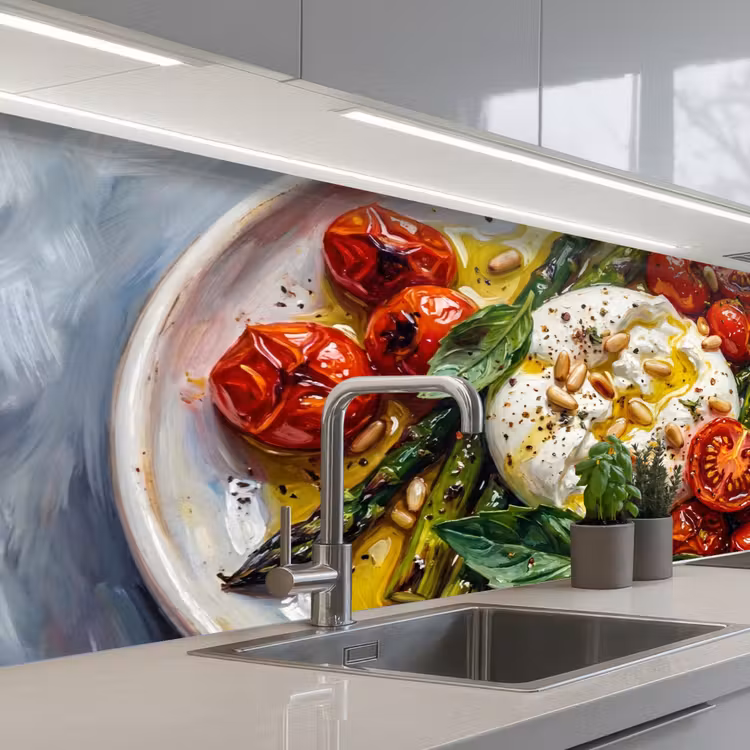 Kitchen splashback - Food - Vegetables - Cheese - Modern - Fresh — 2