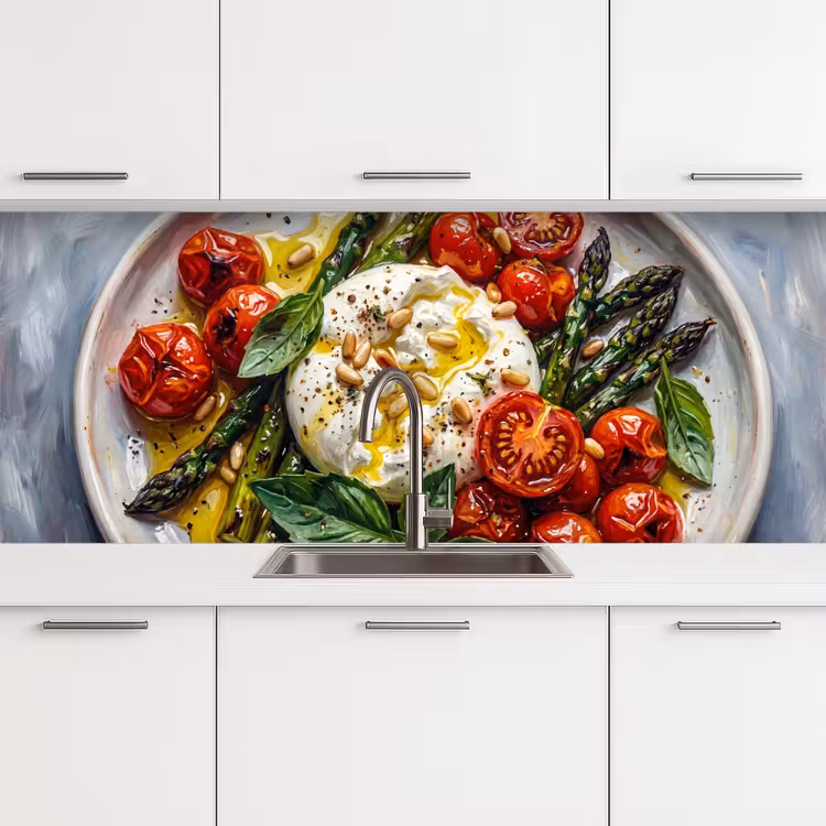 Kitchen splashback - Food - Vegetables - Cheese - Modern - Fresh — 4