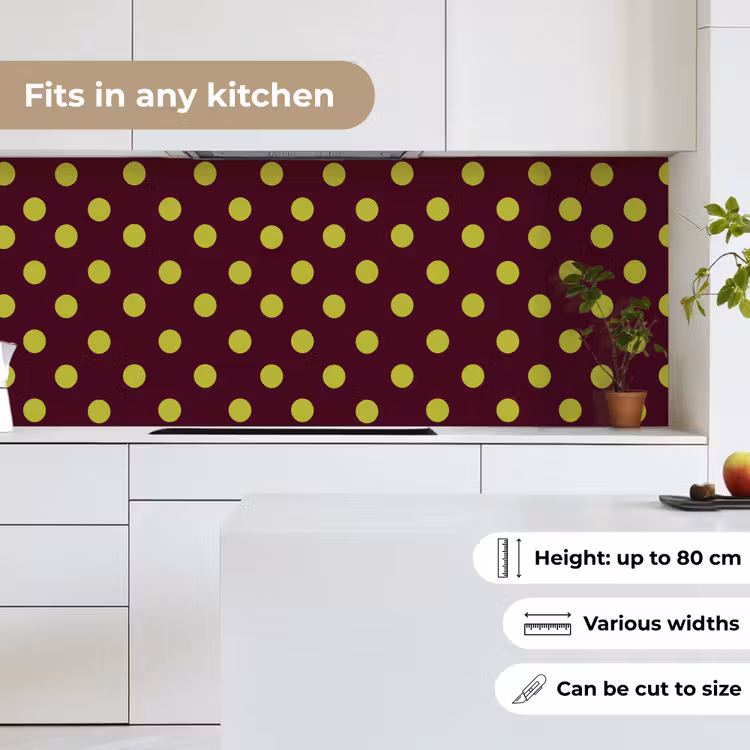 Kitchen splashback - Classic - Dots - Green — 7