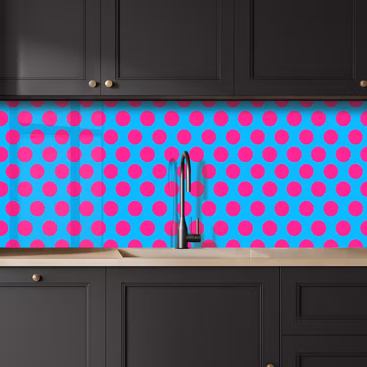 Kitchen splashback - Dots - Classic - Pink — 6