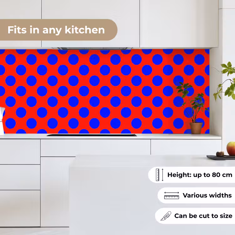 Kitchen splashback - Dots - Classic - Red — 7