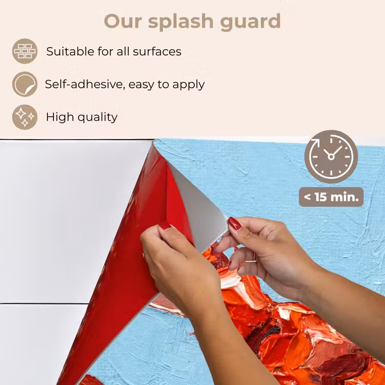 Kitchen splashback for hob - Crab - Sea - Animals - Abstract - Red — 4