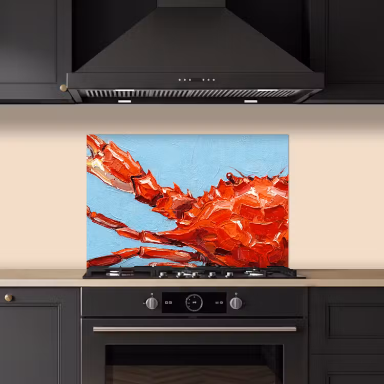 Kitchen splashback for hob - Crab - Sea - Animals - Abstract - Red — 5