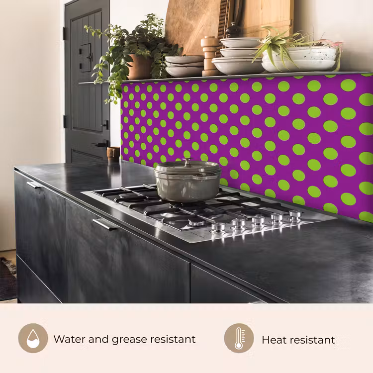 Kitchen splashback - Dots - Classic - Green — 5