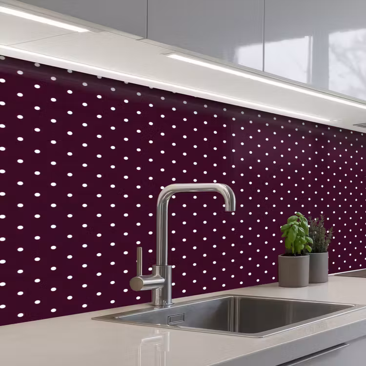 Kitchen splashback - Dots - Modern - Purple — 2