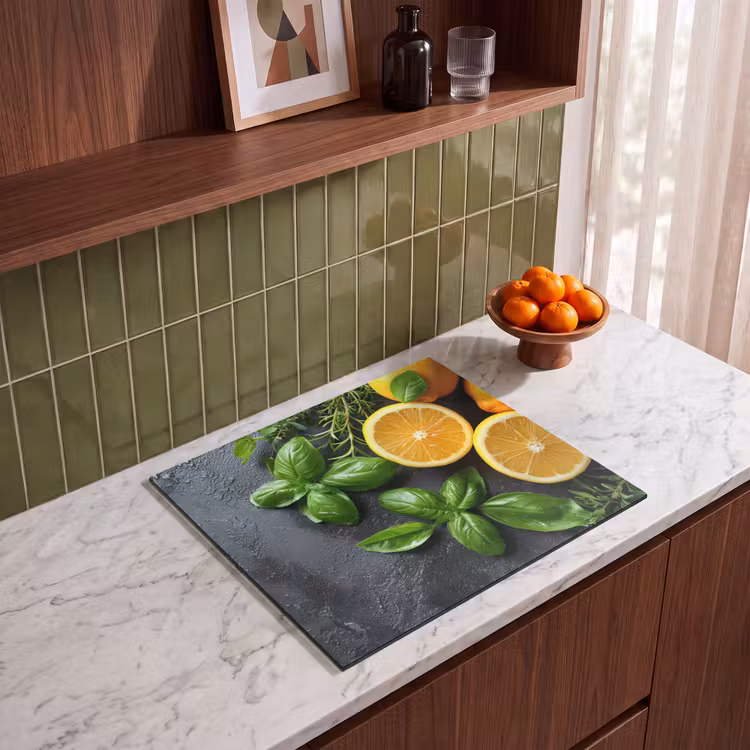 Induction hob cover - Fruit - Gray - Concrete - Orange - Plants — 4