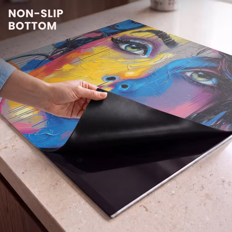 Induction hob cover - Graffiti - Woman - Colorful - Street art - Pop art — 5