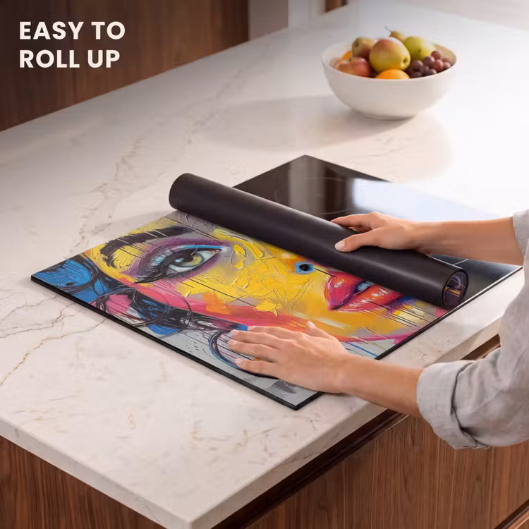 Induction hob cover - Graffiti - Woman - Colorful - Street art - Pop art — 6