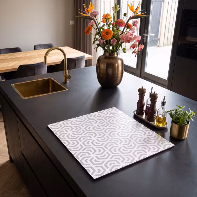 Induction hob cover - Graphic - Pattern - Modern - Hexagon — 2