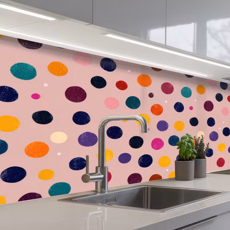 Kitchen splashback - Circles - Pattern - Colorful — 2