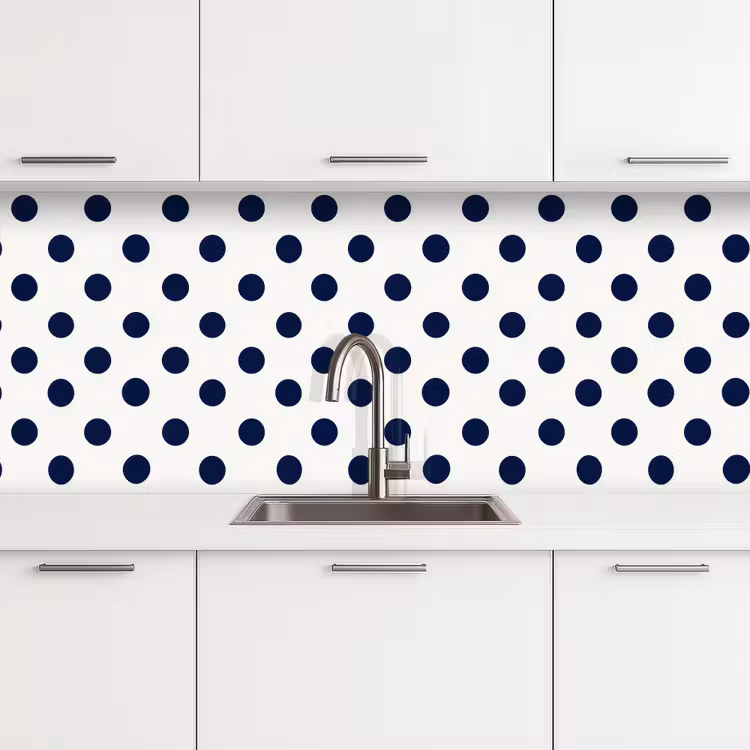 Kitchen splashback - Classic - Dots - Blue — 4