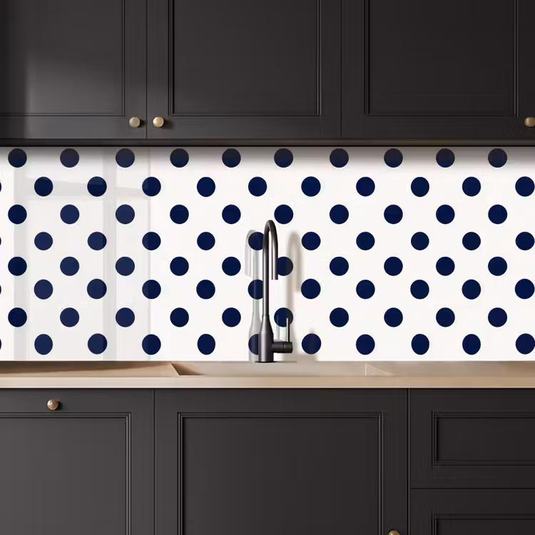 Kitchen splashback - Classic - Dots - Blue — 6