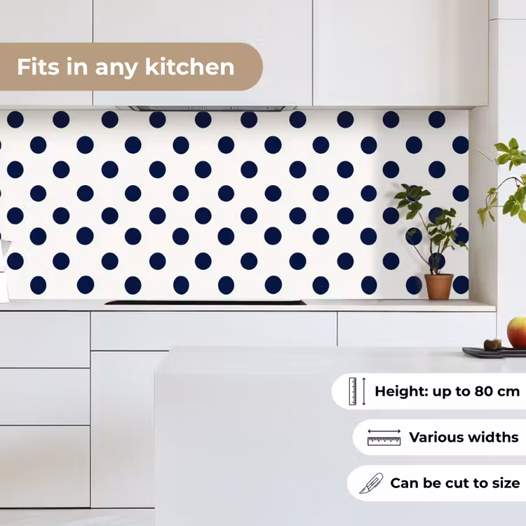 Kitchen splashback - Classic - Dots - Blue — 7