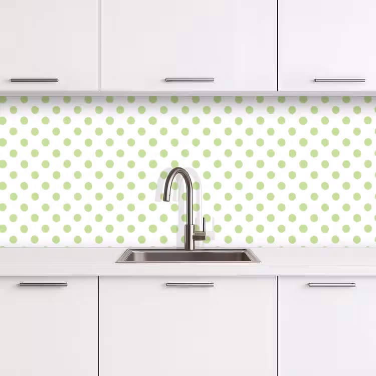 Kitchen splashback - Dots - Classic - Green — 4