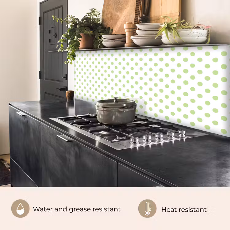 Kitchen splashback - Dots - Classic - Green — 5