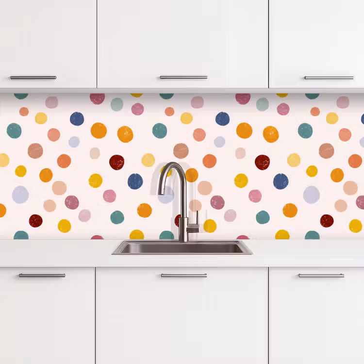 Kitchen splashback - Dots - Subtle - Colorful — 4