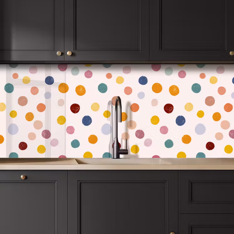 Kitchen splashback - Dots - Subtle - Colorful — 6