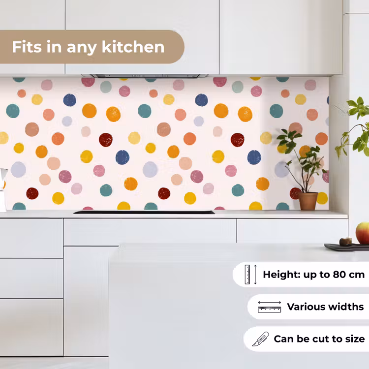 Kitchen splashback - Dots - Subtle - Colorful — 7