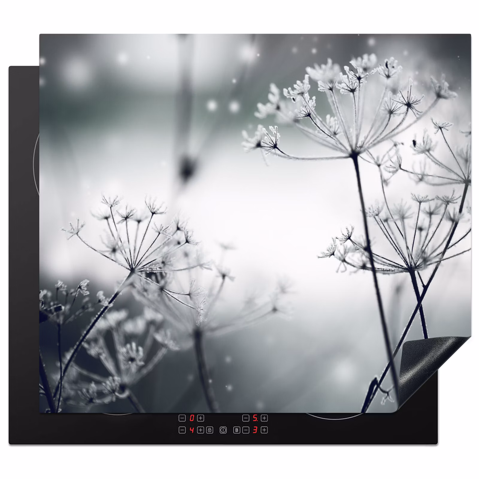 Induction hob cover - Flowers - Winter - Snow - Nature — 1