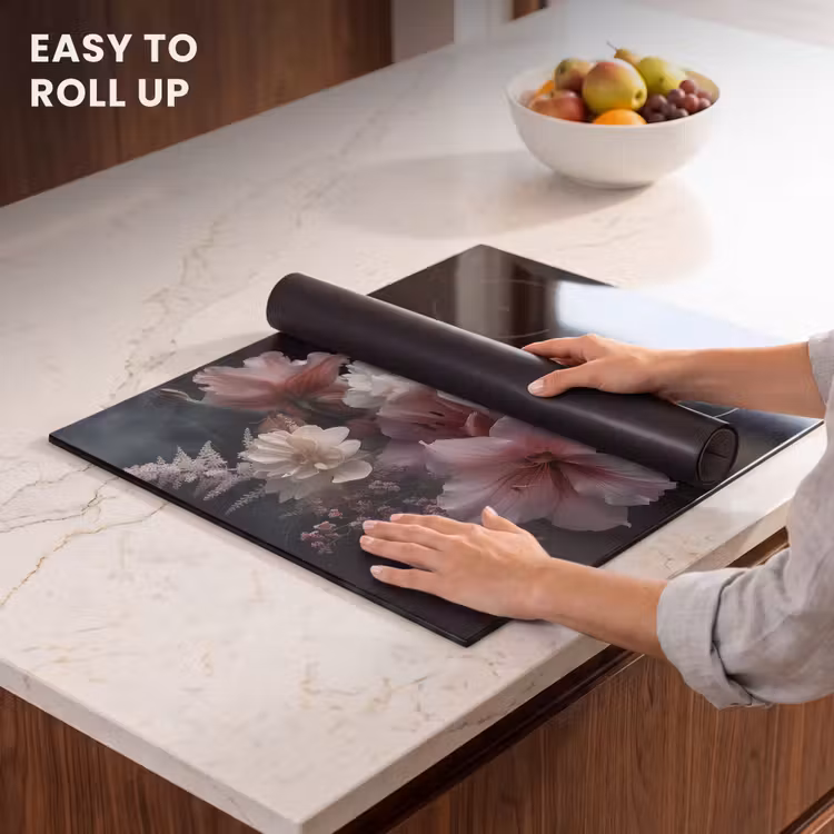 Induction hob cover - Flowers - Pink - Vapor - Plants — 6