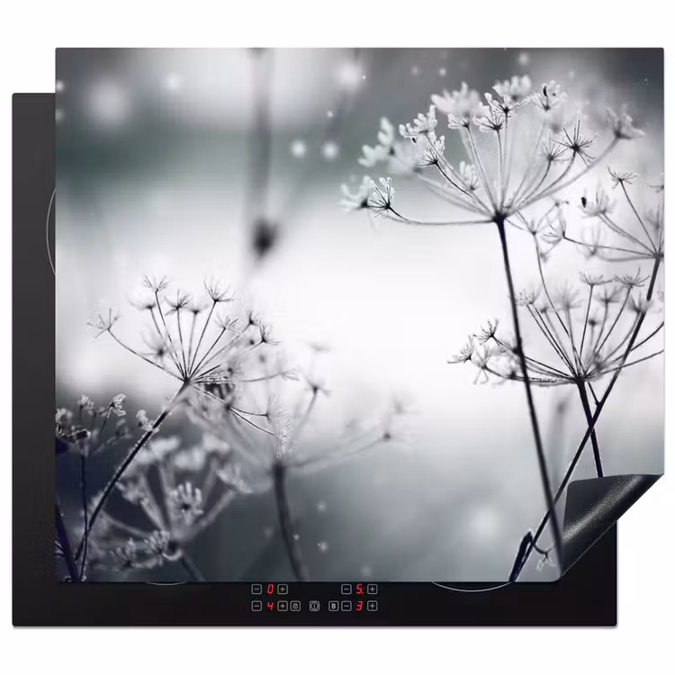 Induction hob cover - Flowers - Winter - Snow - Nature — 1