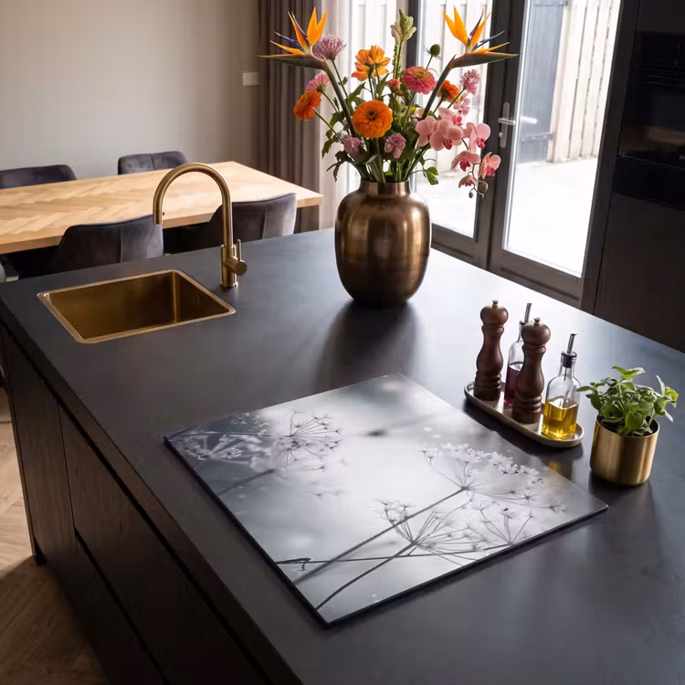 Induction hob cover - Flowers - Winter - Snow - Nature — 2