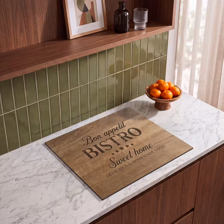 Induction hob cover - Quote - Bistro - Bon appetit - Sweet home - Wood texture — 4