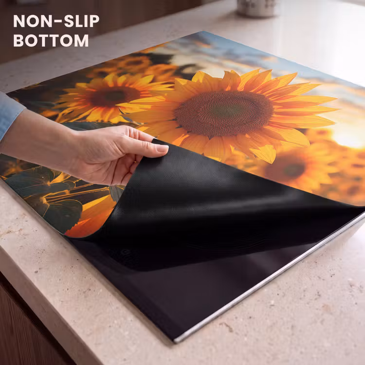 Induction hob cover - Sunflower - Sunset - Flowers - Nature - Yellow — 5