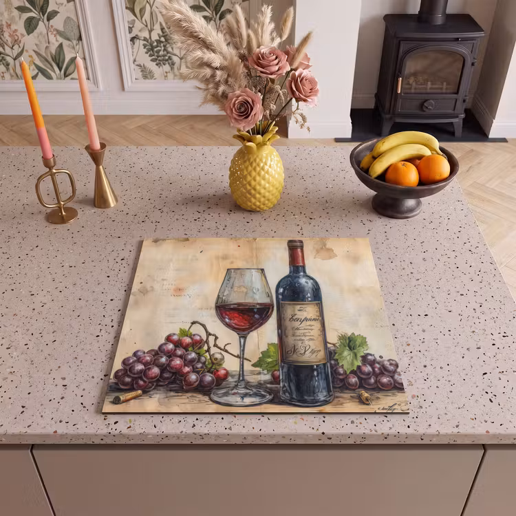 Induction hob cover - Wine - Grapes - Beverage - Wine glass - Fruit — 3