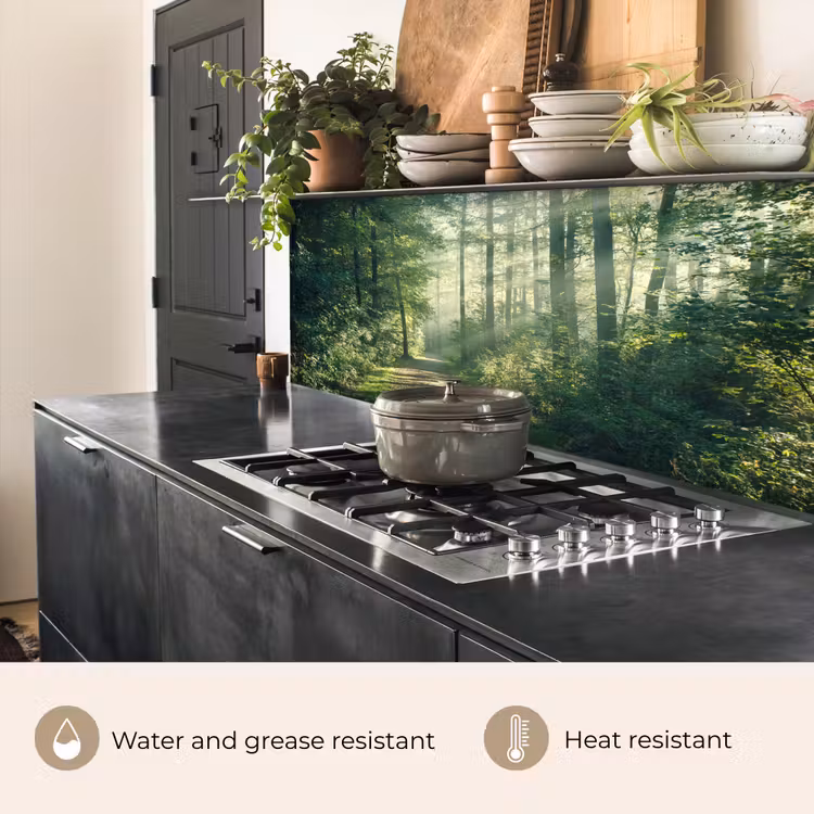 Kitchen splashback - Forest - Path - Sun - Trees - Green - Nature — 4