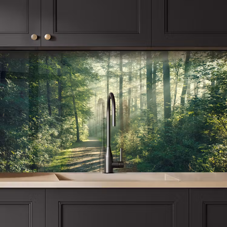 Kitchen splashback - Forest - Path - Sun - Trees - Green - Nature — 5