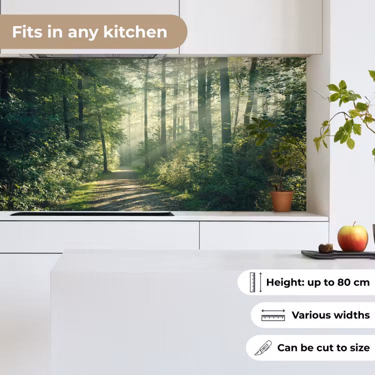 Kitchen splashback - Forest - Path - Sun - Trees - Green - Nature — 6