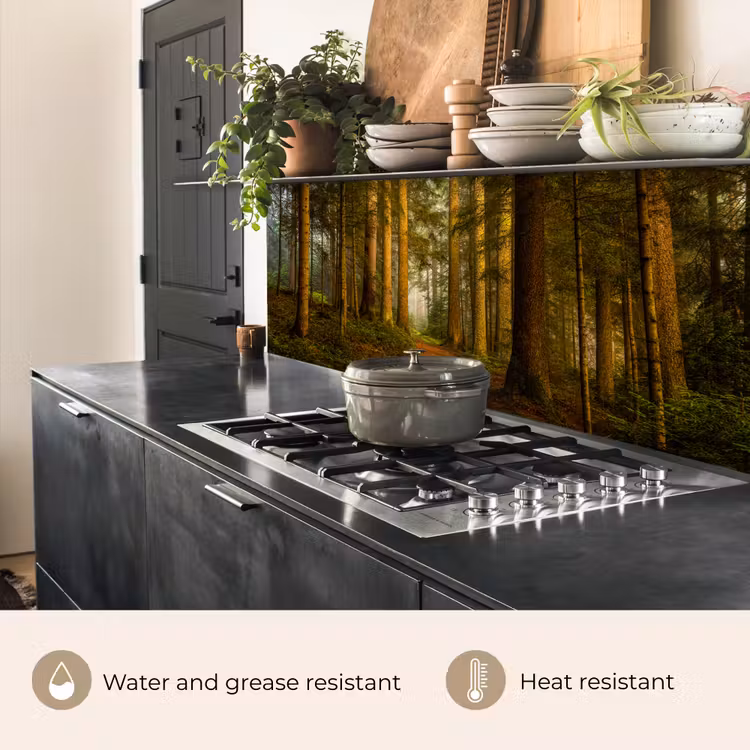 Kitchen splashback - Forest - Nature - Trees - Landscape - Leaves — 4