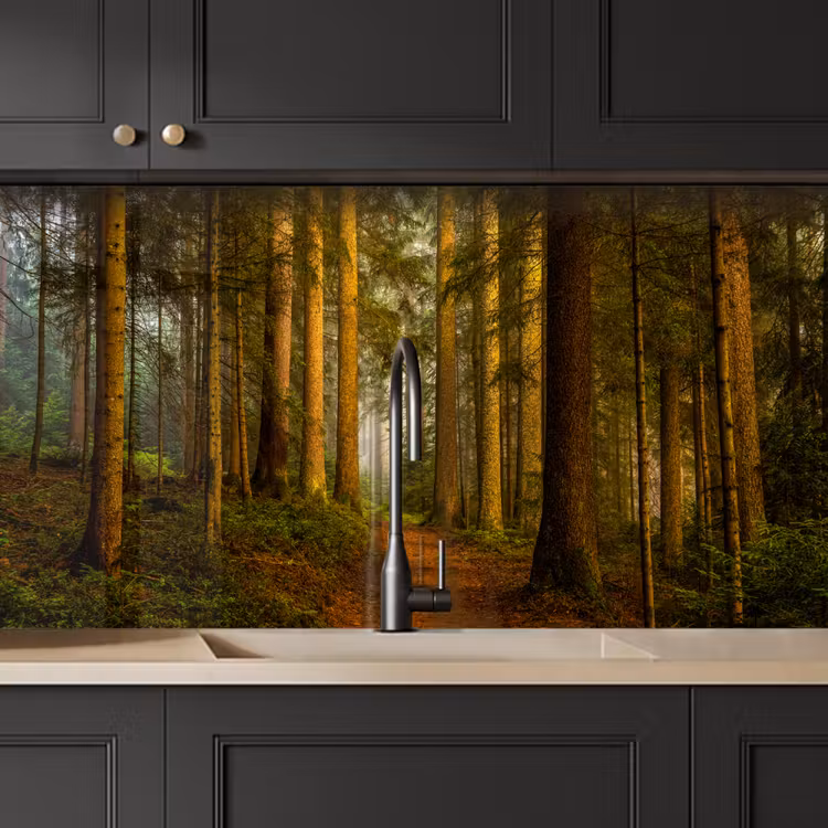 Kitchen splashback - Forest - Nature - Trees - Landscape - Leaves — 5