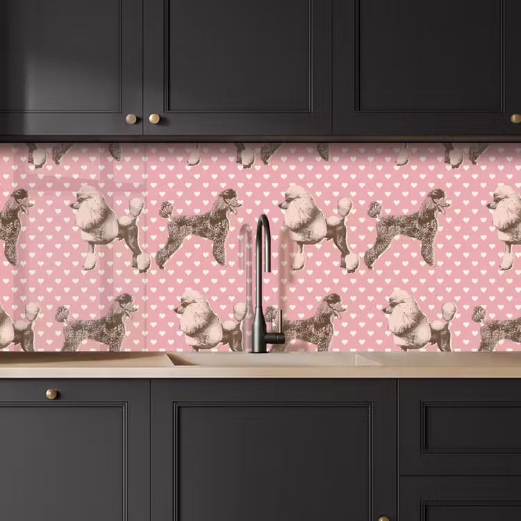 Kitchen splashback - Heart - Poodle - Pattern — 6