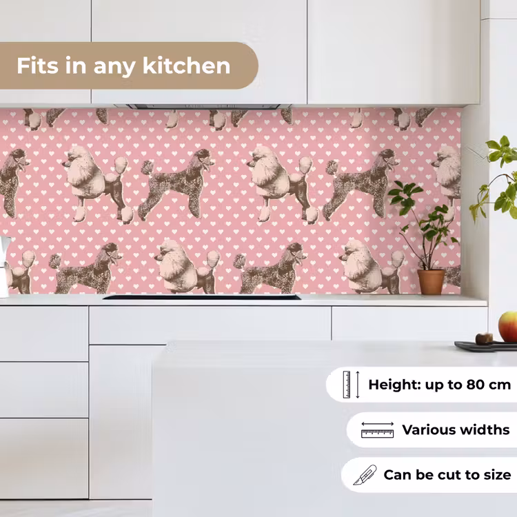 Kitchen splashback - Heart - Poodle - Pattern — 7