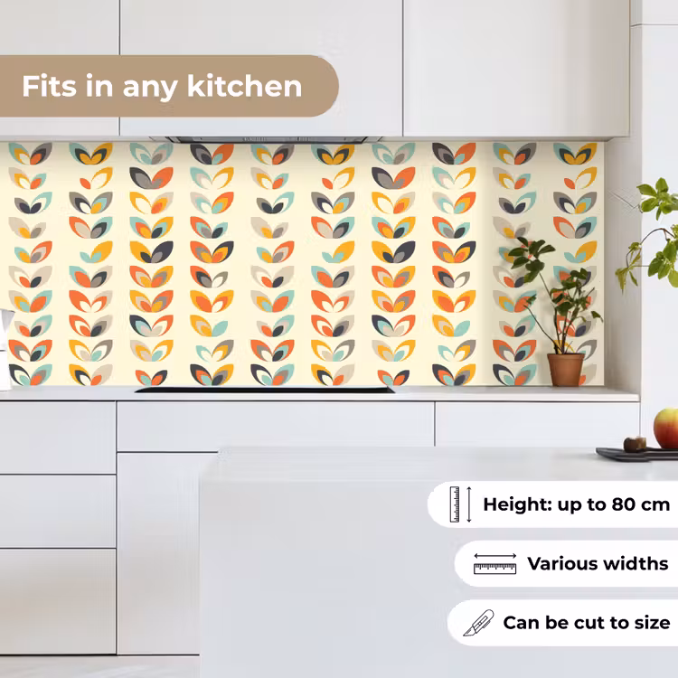 Kitchen splashback - Leaves - 50s - Pattern — 7