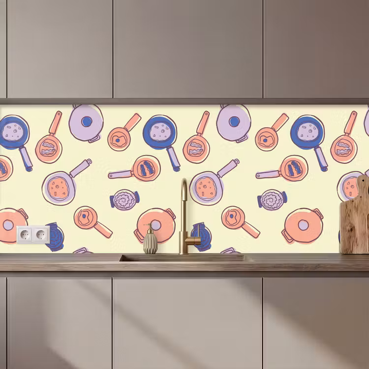 Kitchen splashback - Pan - 50s - Pattern — 1
