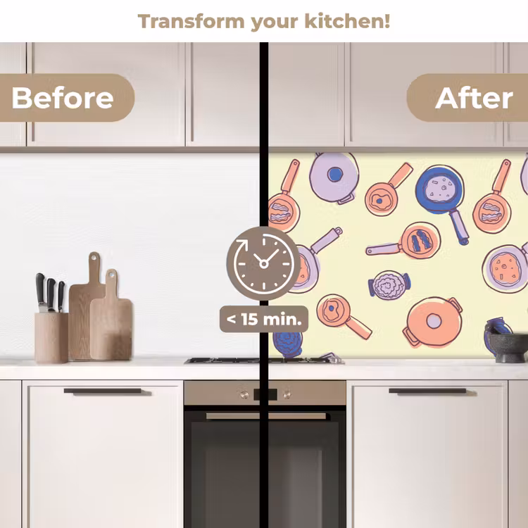 Kitchen splashback - Pan - 50s - Pattern — 3
