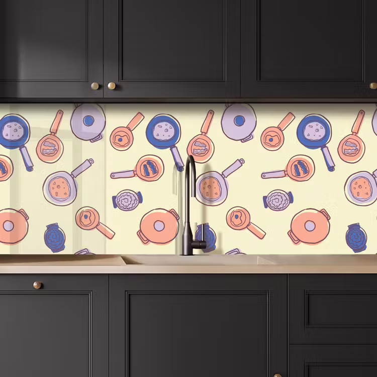 Kitchen splashback - Pan - 50s - Pattern — 6