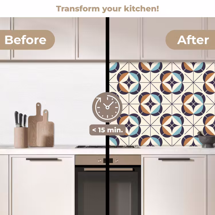 Kitchen splashback - Retro - Design - Geometry — 3
