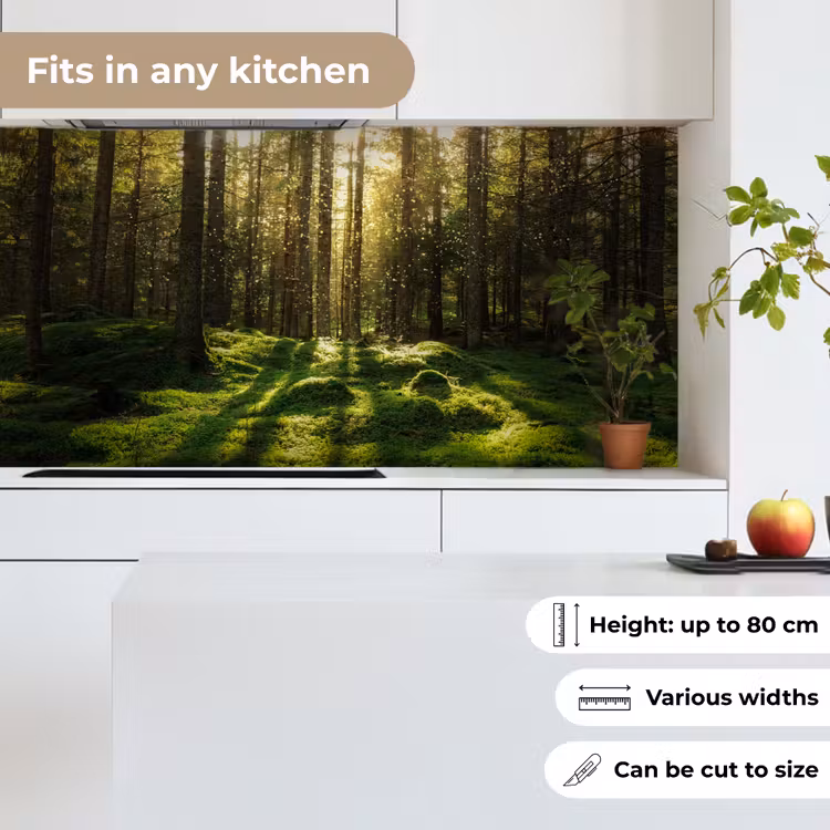 Kitchen splashback - Trees - Forest - Moss - Plants - Sun - Nature — 6