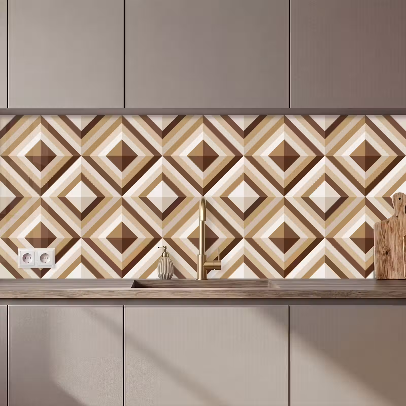 Kitchen splashback - Retro - Star - Design — 1
