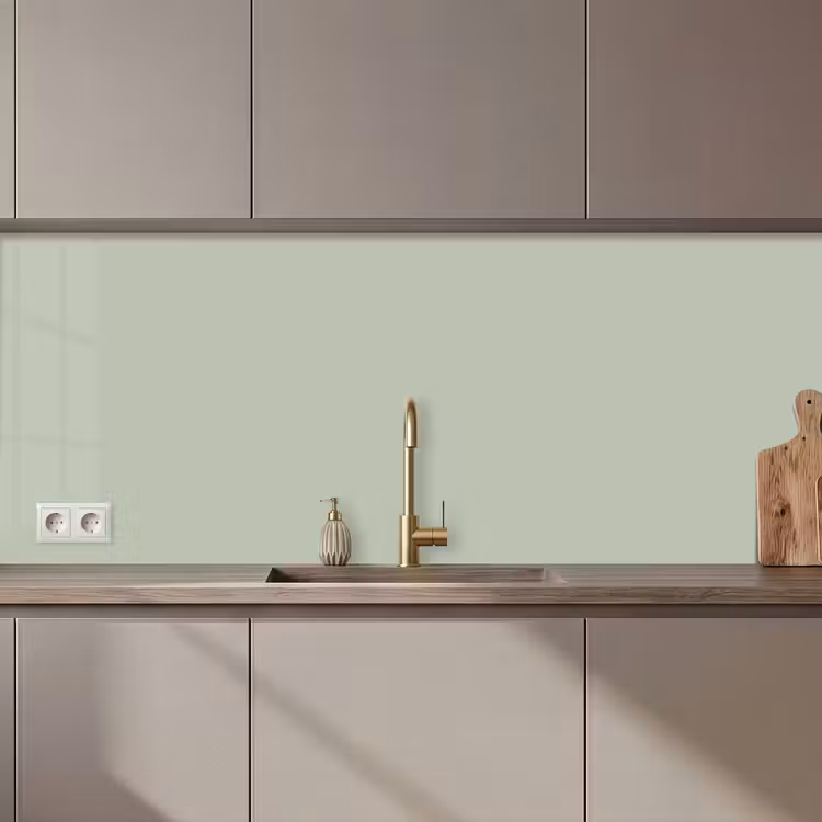 Kitchen splashback - Mint green - Solid color — 1